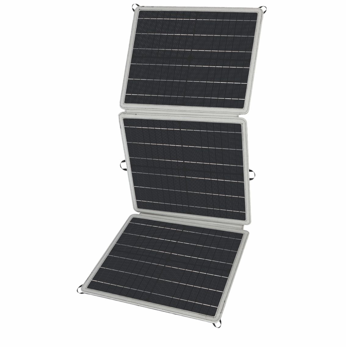 Panneau solaire photovoltaïque militaire plié